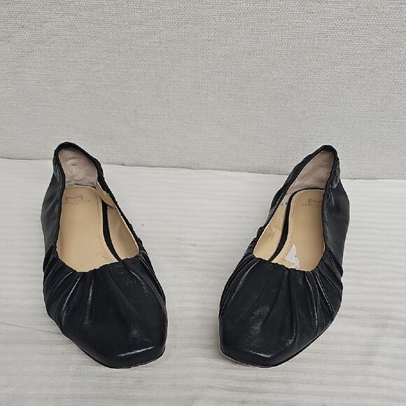 MARC FISHER OPHIA SOFT LEATHER SQ. TOE FLATS BFPM-04-243 - Picture 1 of 9